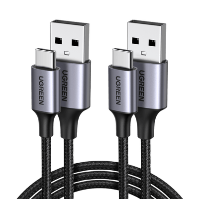 UGREEN Lot de 2 Cable USB C 3A Nylon Tress Cable USB Type C Charge Rapide