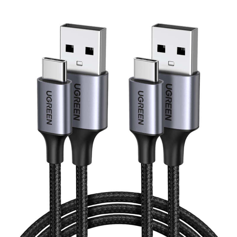 UGREEN Lot de 2 Cable USB C 3A Nylon Tress Cable USB Type C Charge Rapide