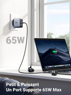 UGREEN Nexode 65W GaN Chargeur USB C 3 Ports