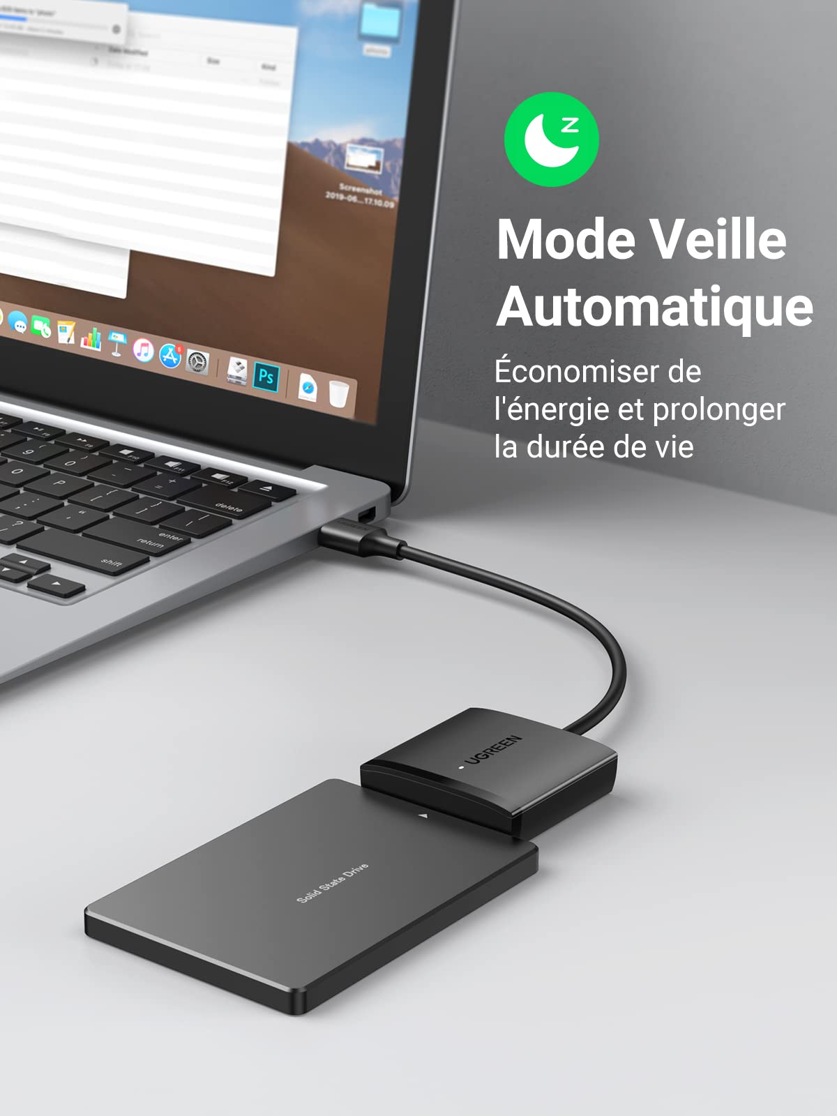UGREEN Adaptateur USB SATA III Câble SATA USB Disque