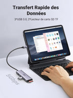 UGREEN Hub USB C （HDMI 4K 60Hz Adaptateur Type C/lecteur de cartes）