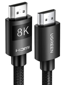 UGREEN Câble HDMI 2.1 8K 60Hz 4K 120Hz UHD Haute Vitesse 48 Gbps Supporte 3D eARC HDR Dynamique HDR 10 Dolby Vision HDCP 2.2 2.3