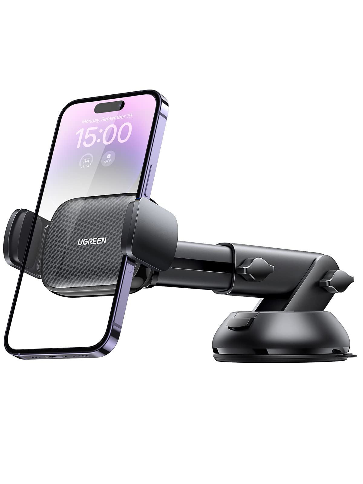 UGREEN support de téléphone de voiture ventouse rotation à 360 degrés