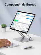 UGREEN Support Tablette Bureau Réglable à Double Tige Porte