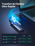 UGREEN Boîtier SSD M.2 NVME SATA USB 3.2 Gen 2 10Gbps 2To
