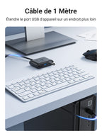 UGREEN Hub USB 3.0 vers 4 Ports USB 5Gbps Transfert Rapide