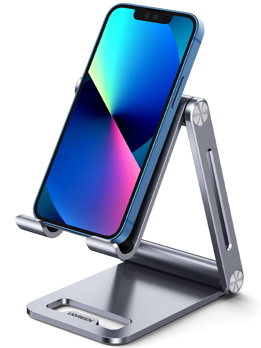 UGREEN Support Téléphone Bureau en Aluminium Stand Smartphone Pliable Ajustable