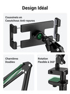 UGREEN Support Tablette Lit Bras Articulé en Aluminium Support Téléphone Flexible Compatible avec iPad Pro 12,9 Air 2022 Mini MediaPad iPhone 15 Plus Pro Max 13 12 Galaxy S23 S22 Redmi Note 11 Pro