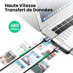 UGREEN Lot de 2 Câble Micro USB QC Rapide 3A Nylon Tressé