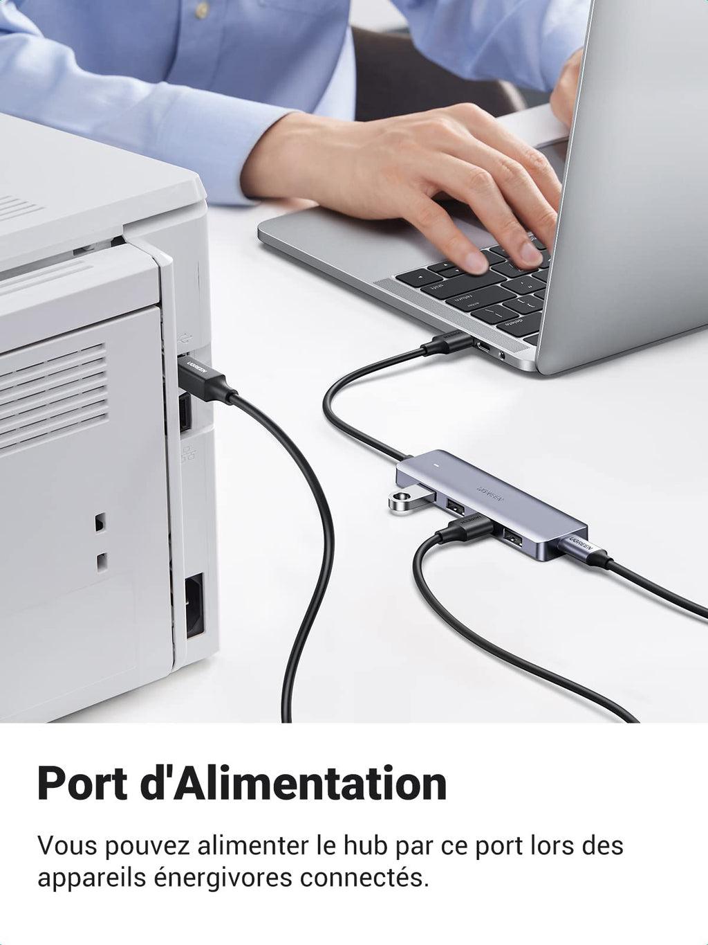 UGREEN Hub USB 3.0 vers 4 Ports USB 5Gbps