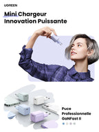 UGREEN Nexode Chargeur 30W USB C avec GaN Tech (Violet)