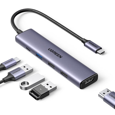 UGREEN Revodok Hub USB C HDMI 4K avec PD Charge 100W Aliment