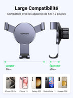 UGREEN Support Téléphone Voiture Gravité Grille Aération (Gris)