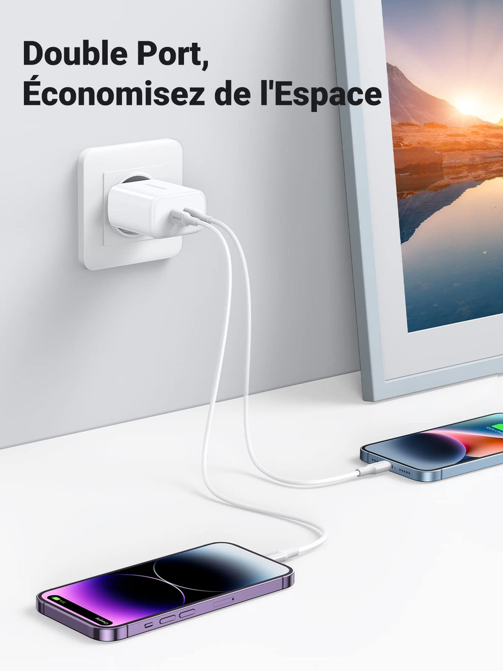 UGREEN 40W Chargeur USB C 2 Ports