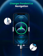 UGREEN Support Téléphone Voiture Gravité Grille Aération Ronde Porte Portable Voiture Accroche