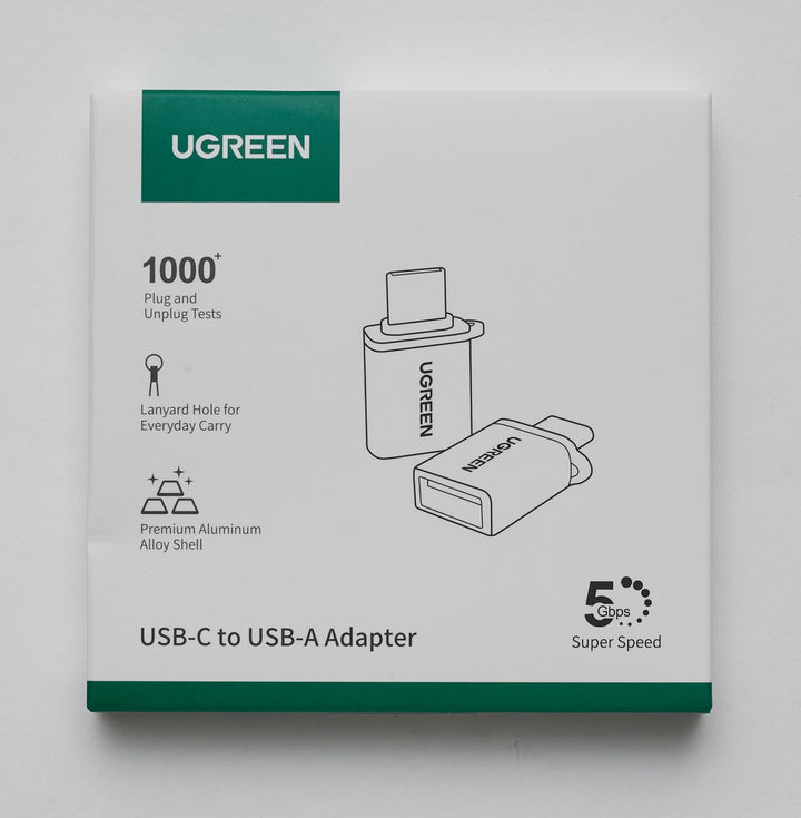 UGREEN Adaptateur USB C vers USB 3.0 OTG Lot de 2 Adaptateur USB Type C Mâle vers USB A Femelle Compatible avec iPhone 15 Plus Pro Max MacBook Pro Air iMac iPad Pro Galaxy Tab S9 S23 S22 Redmi Note 11