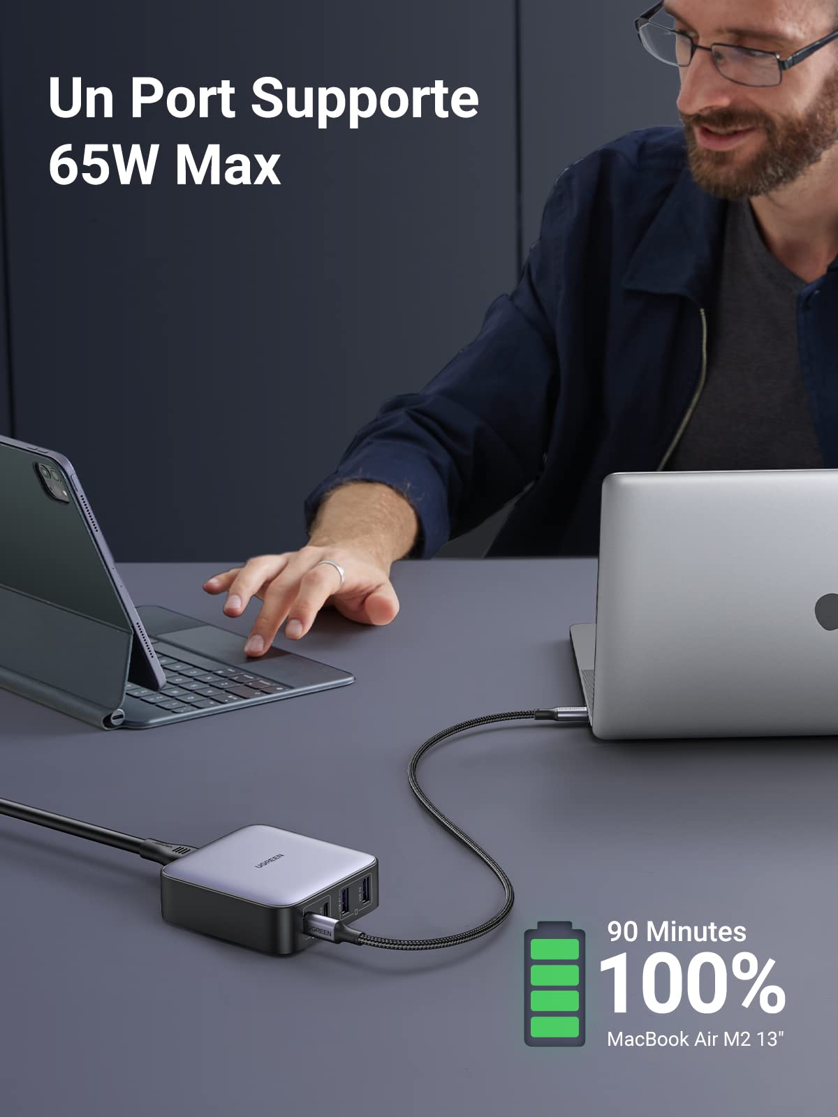 UGREEN Nexode 65W Chargeur USB C 4 Ports