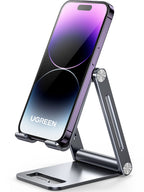 UGREEN Support Téléphone Bureau en Aluminium Stand Smartphone Pliable Ajustable