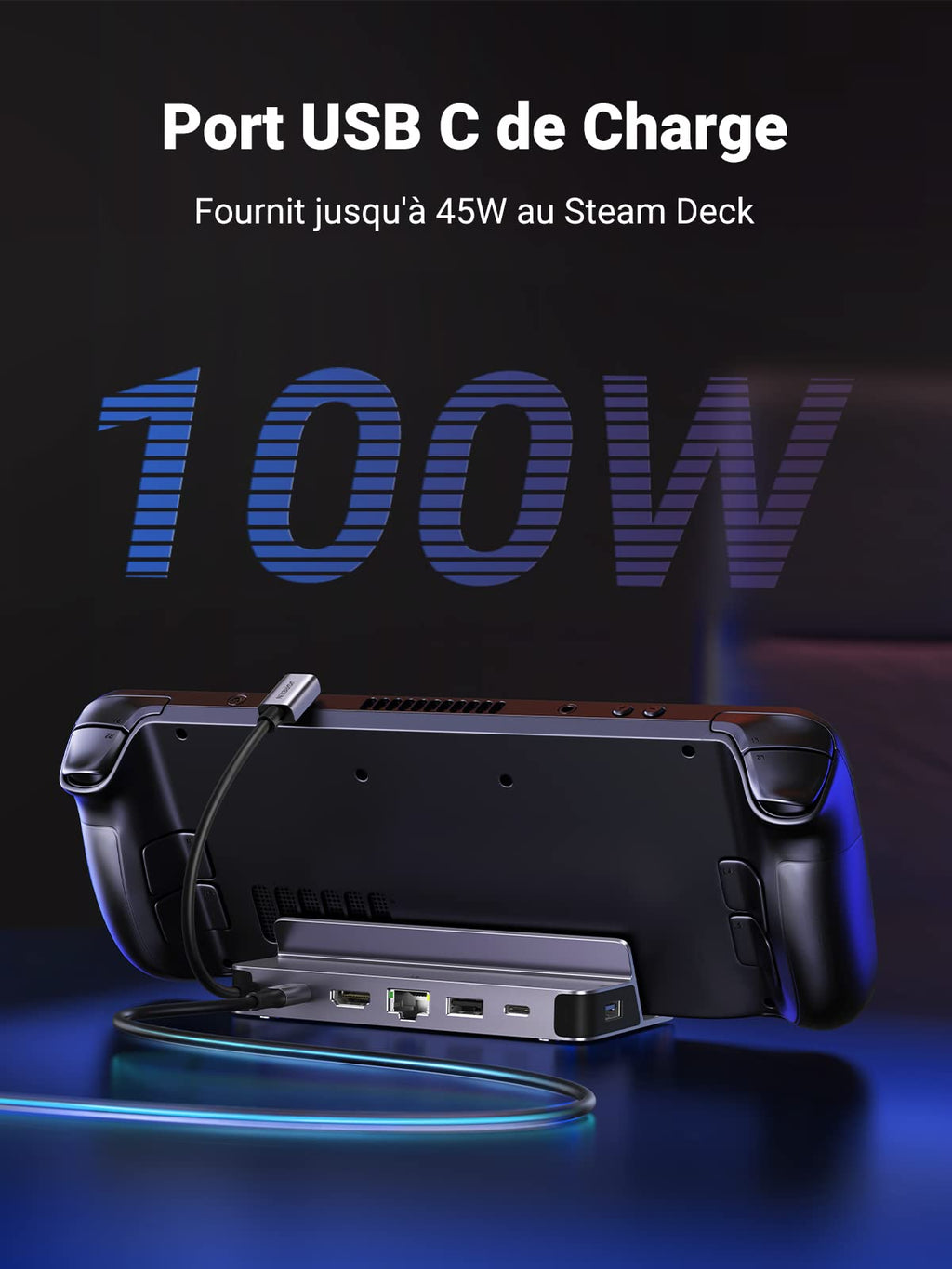 UGREEN Station Accueil Compatible avec Steam Deck 6 en 1 hub HDMI