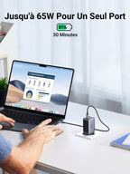 UGREEN Nexode Chargeur 65W USB C Rapide 3 Ports - UGREEN