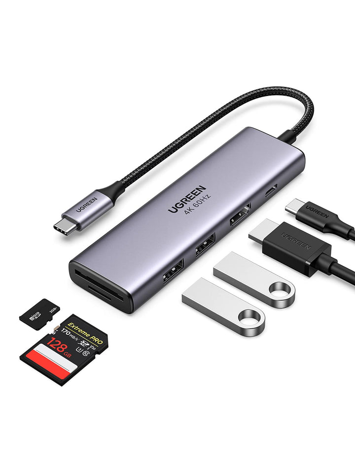 UGREEN Adaptateur Hub USB C HDMI 4K 60Hz PD 100W Recharge