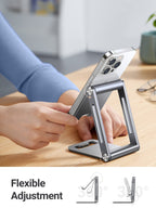 UGREEN Support Téléphone Bureau en Aluminium Stand Smartphone Pliable Ajustable