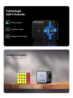 UGREEN DigiNest Cube 7 en 1 Multiprise USB Cube 3 Prises
