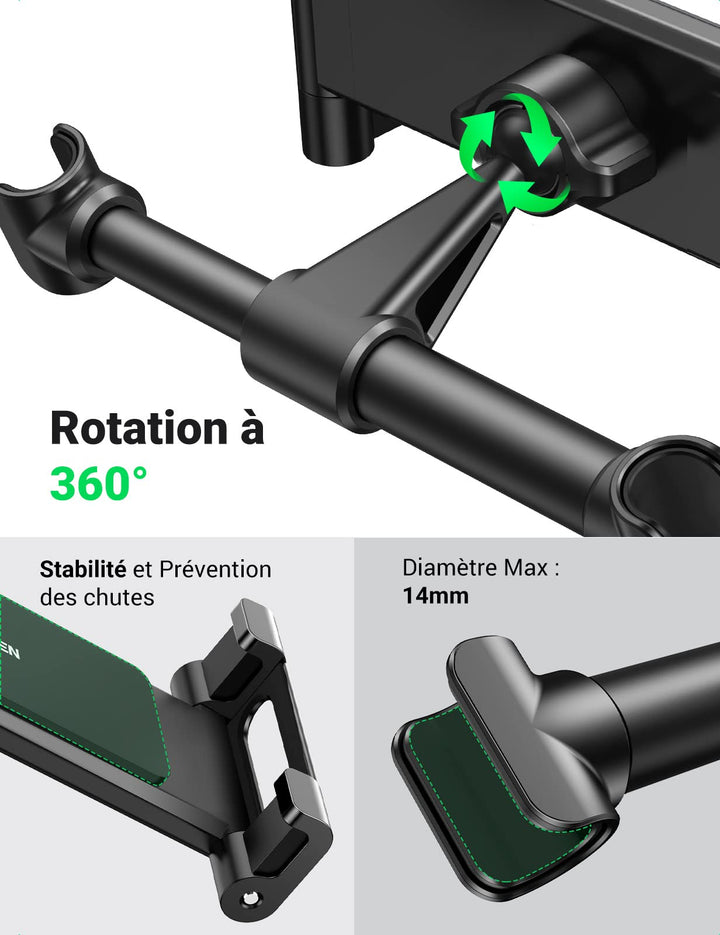 UGREEN Support Tablette Voiture Appui Tête Porte Tablette Voiture