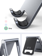 UGREEN Support Téléphone Bureau en Aluminium Stand Smartphone Pliable Ajustable