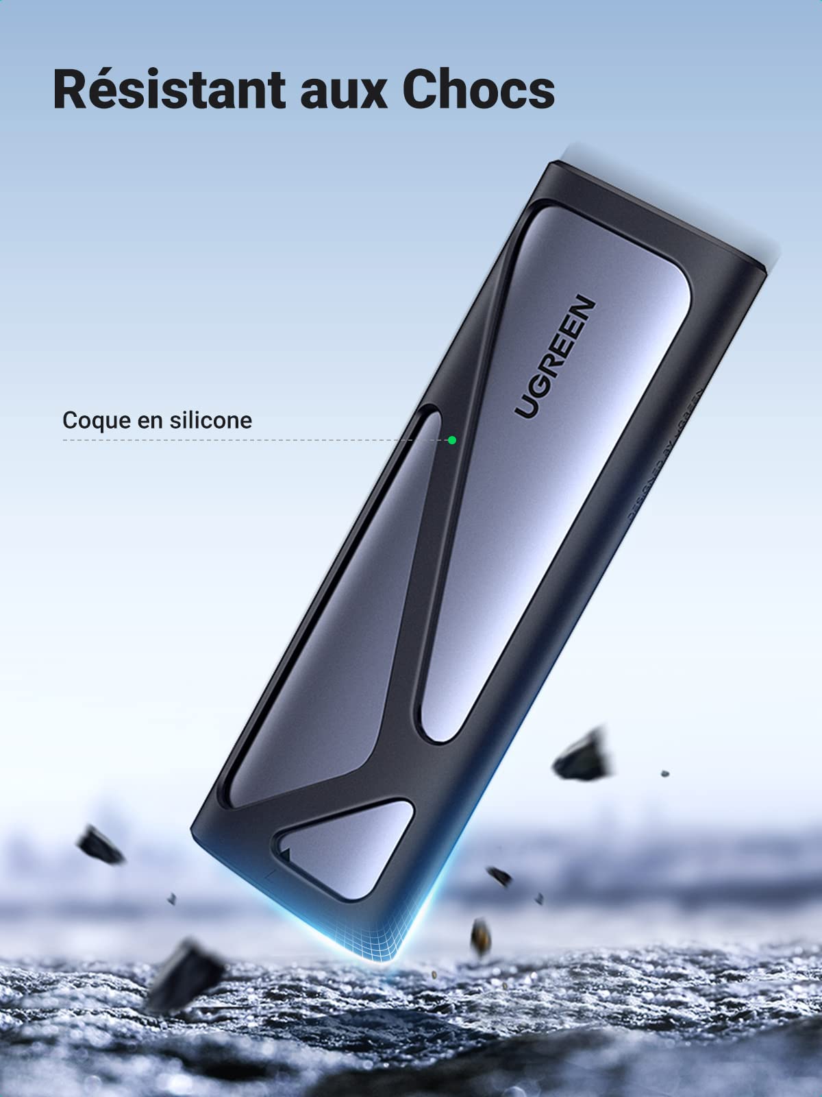 UGREEN Boîtier SSD M.2 NVME SATA USB 3.2 Gen 2 10Gbps 2To