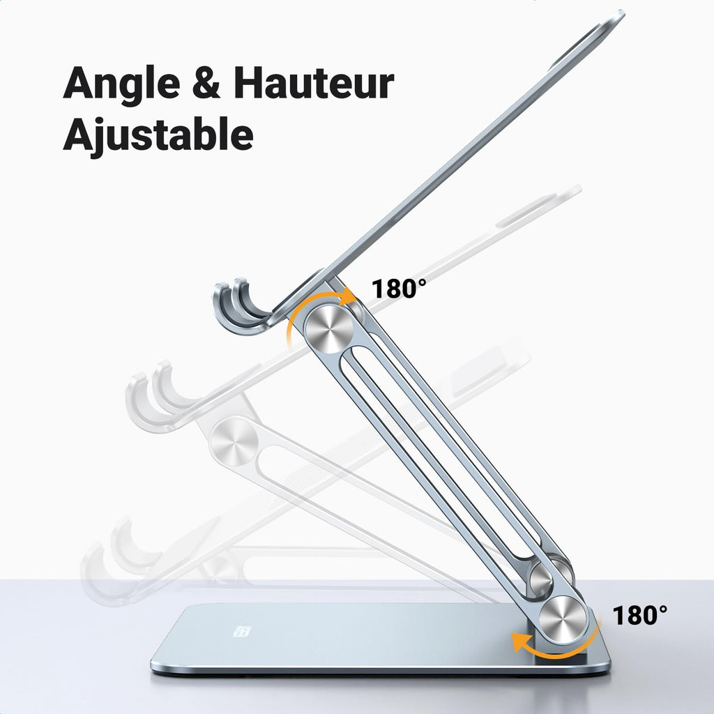 UGREEN Support Tablette Bureau Réglable à Double Tige Porte