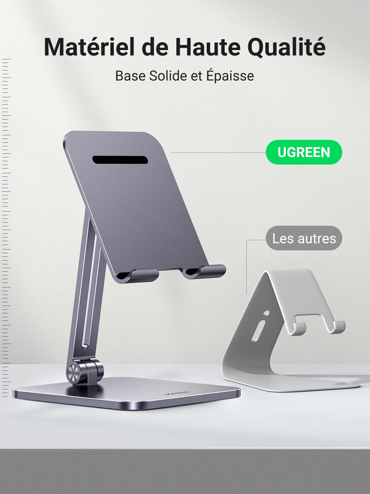 UGREEN Support Tablette Bureau Réglable Repose Tablette Pliable Porte
