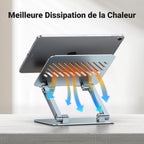 UGREEN Support Tablette Bureau Réglable à Double Tige Porte