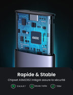 UGREEN Boîtier en Aluminium M.2 NVMe PCIE USB 3.2 Gen 2 10Gbps