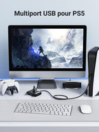 UGREEN Hub USB 3.0 vers 4 Ports USB 5Gbps Transfert Rapide