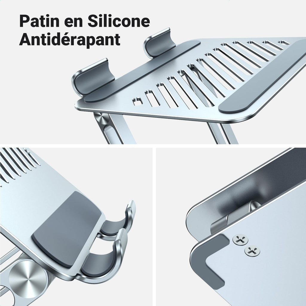 UGREEN Support Tablette Bureau Réglable à Double Tige Porte