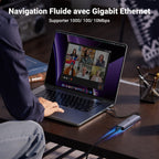 UGREEN Revodok 7 en 1 Hub USB C（compatible Ethernet HDMI 100W PD Charge Lecteur de Carte SD） - UGREEN