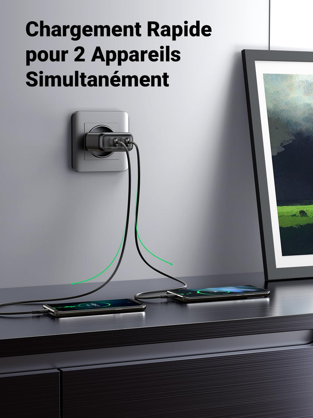 UGREEN 18W Quick Charge 3.0 Chargeur Secteur USB 2 Ports