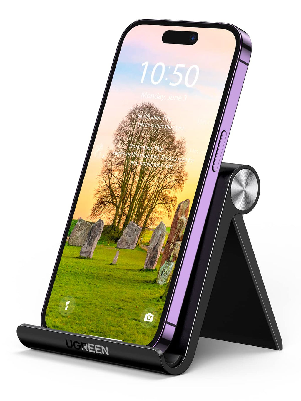 UGREEN Support Téléphone Bureau Réglable Pose Téléphone Portable Pliable