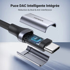 UGREEN Adaptateur USB C Jack 3.5mm Adaptateur Écouteurs Audio Puce DAC