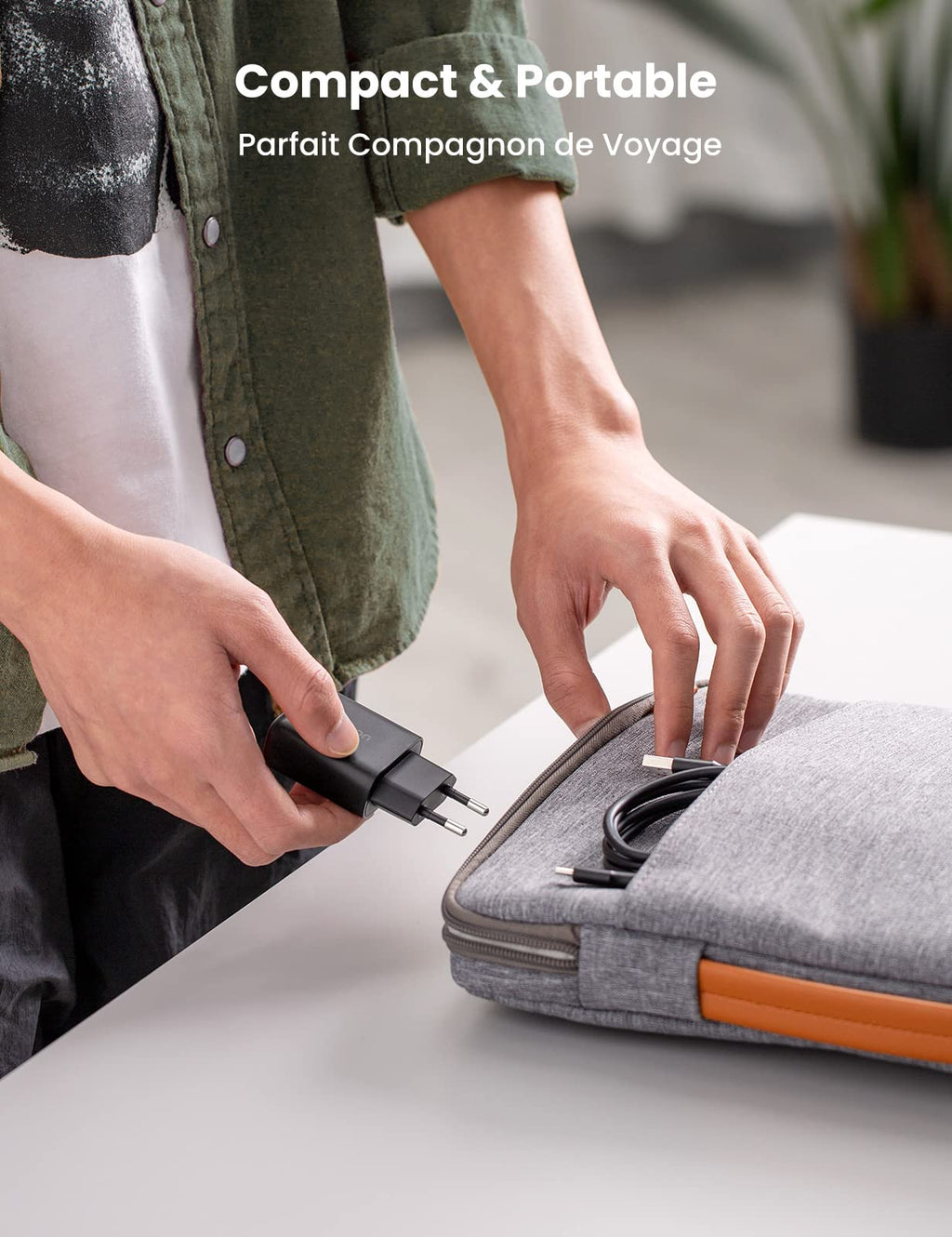 UGREEN Quick Charge 3.0 Chargeur Secteur USB et 1M Cable USB C