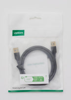 UGREEN Data Câble USB 3.0 Type A Mâle vers Mâle Câble Double USB SuperSpeed pour Disque Dur Boîtier Externe, DVD, Refroidisseur PC Portable et Lecteur Blu Ray (1M)