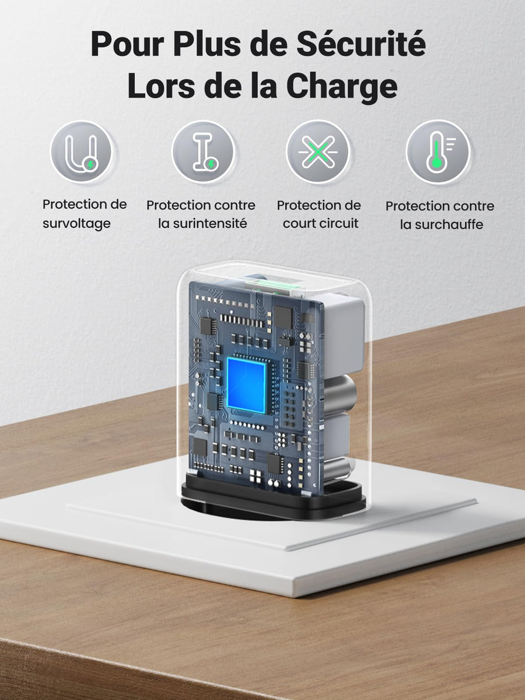 UGREEN Chargeur Secteur USB Quick Charge 3.0 (Noir)