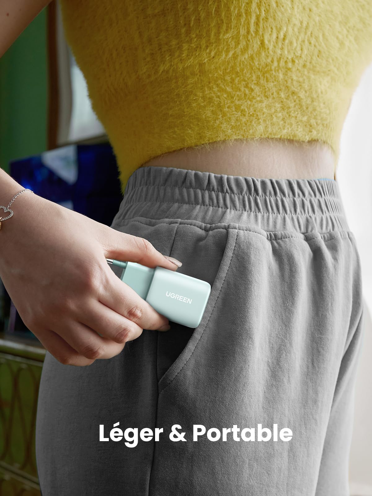 UGREEN Nexode Chargeur 30W USB C avec GaN Tech (Vert)