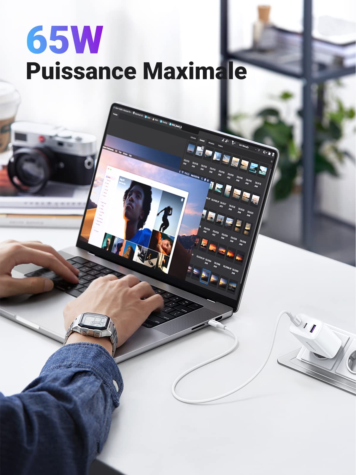 UGREEN 65W Chargeur USB C Rapide 3 Ports