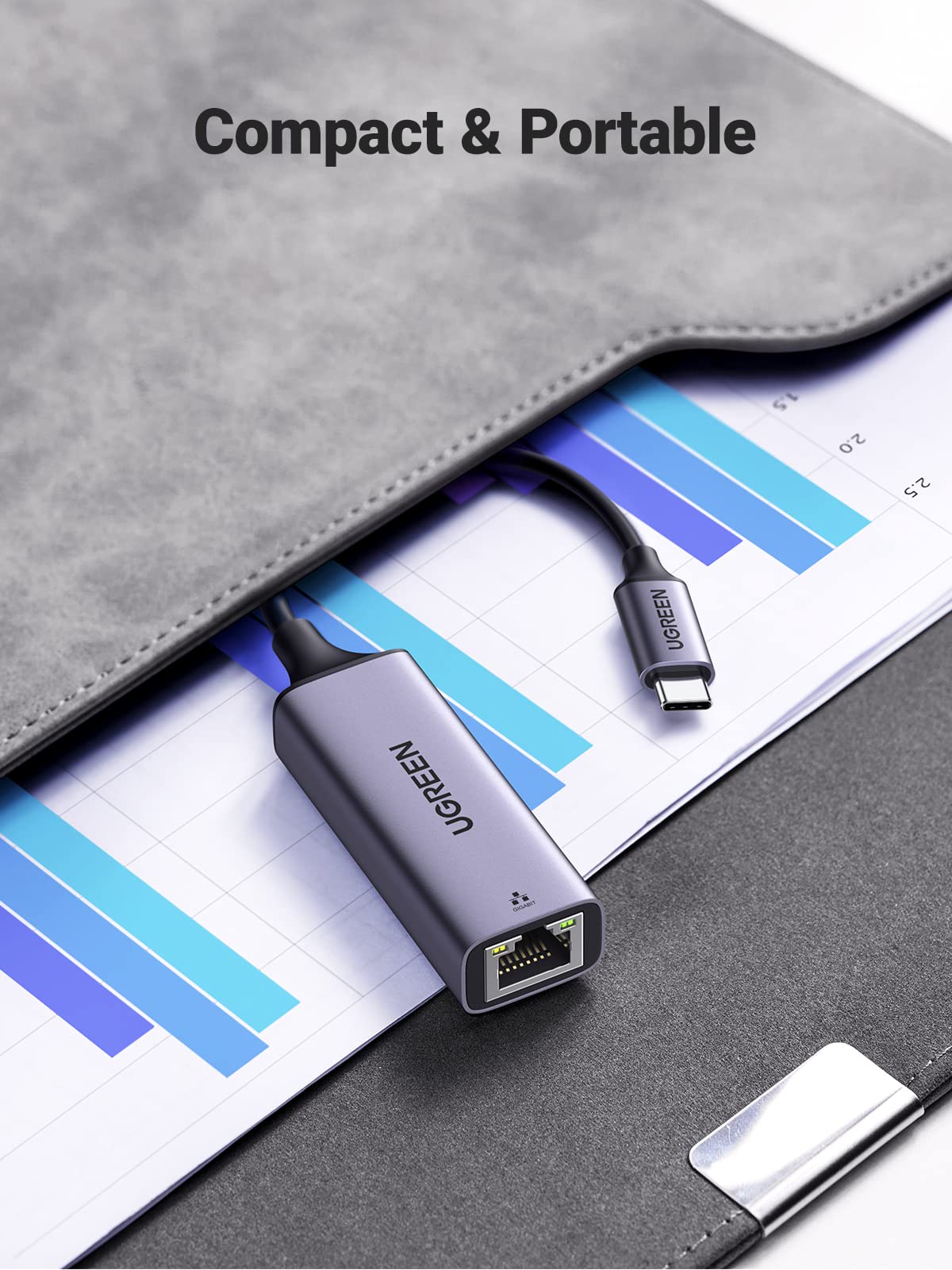 UGREEN Adaptateur USB C vers Ethernet Thunderbolt 3 4 RJ45