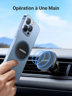 UGREEN Support Téléphone Portable Voiture Magnétique 4 Aimants Puissants Intégrés