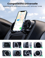 UGREEN Support Téléphone Voiture Gravité Grille Aération Ronde Porte Portable Voiture Accroche