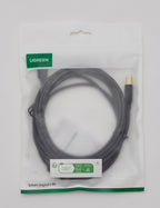 UGREEN Câble Imprimante USB 2.0 A Mâle vers USB B Mâle Câble Scanner Cordon Imprimante Type B Compatible avec Imprimante HP, Canon, Epson, Lexmark, Brother, Hero (3M)