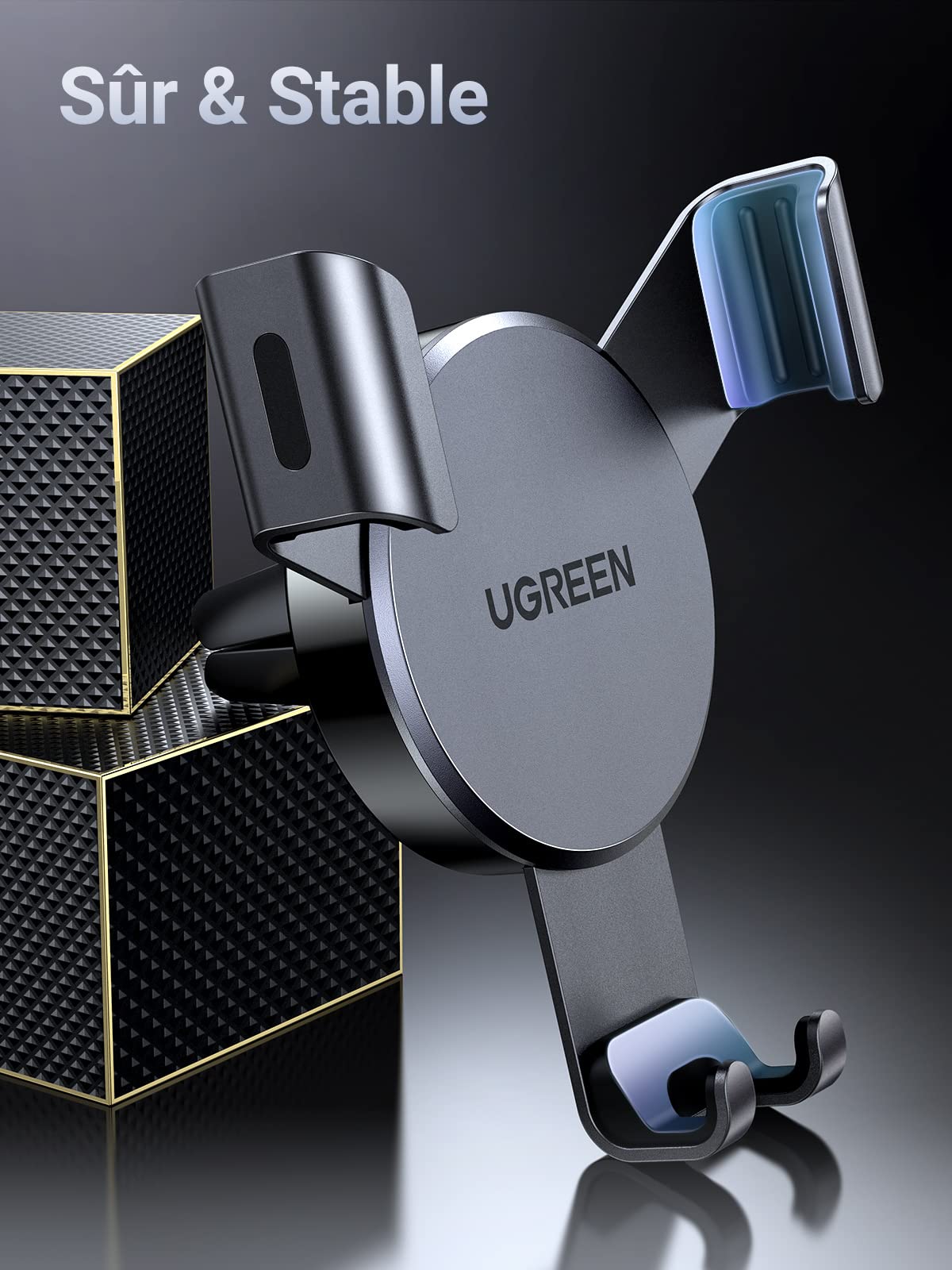 UGREEN Support Téléphone Voiture noir